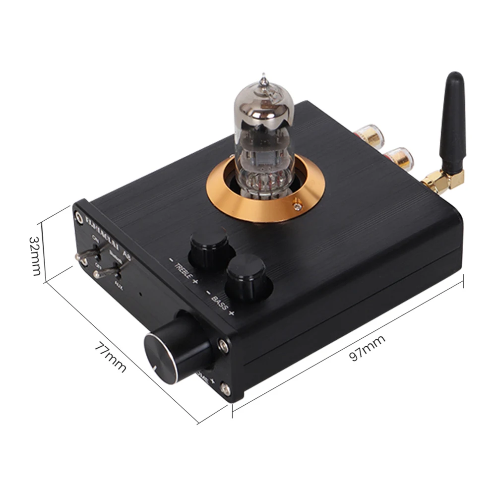 PJ.MIAOLAI TPA3116 Bluetooth 5.0 6N3N Tube Amplifier MAX9722  Stereo Amp Power Amplifier Sound Amplifiers Home Theater 40W×2