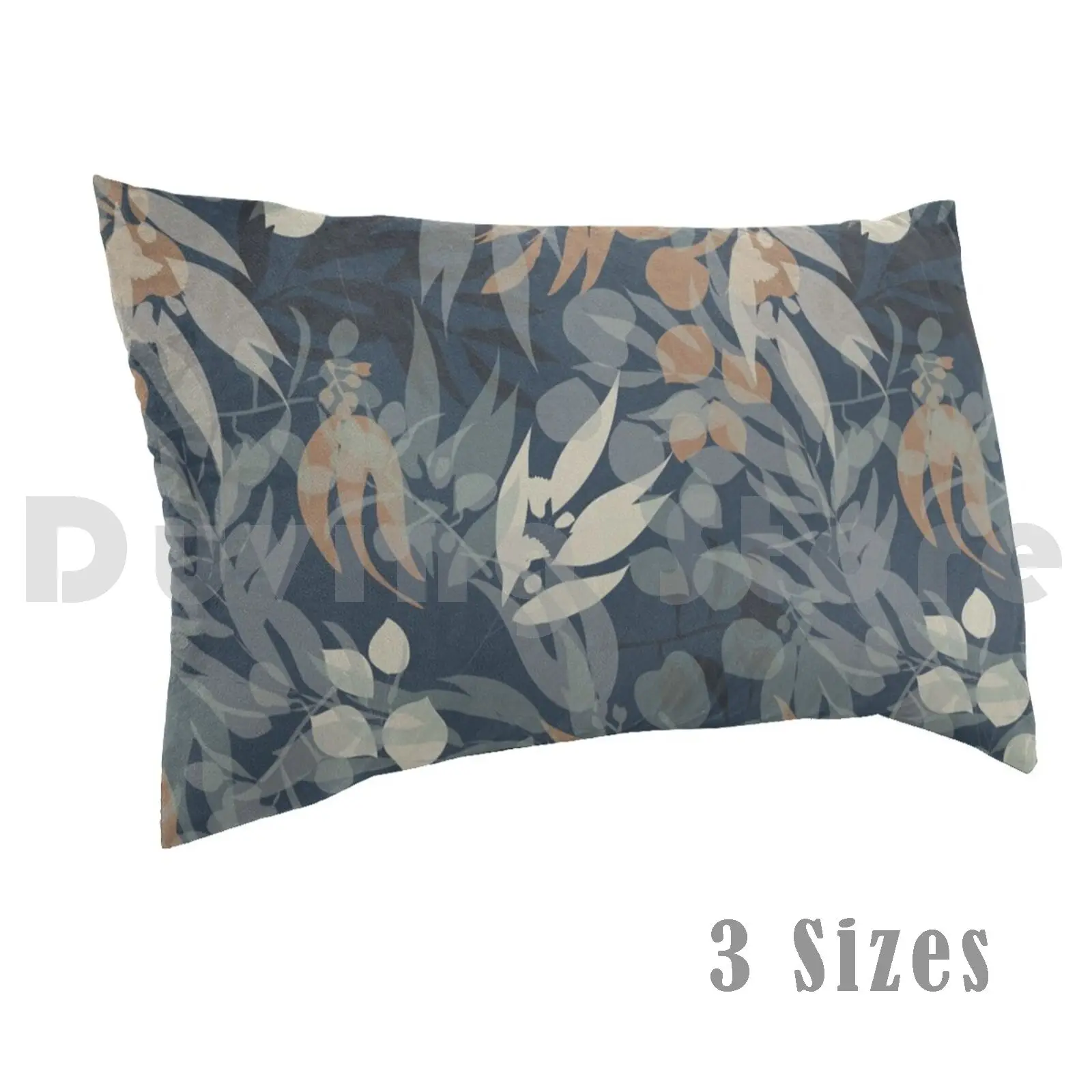 Aussie Bush Cyanotype Dawn Pillow Case 20*30 Inch Australia Aussie Native Aussie Native Bush Cyanotype Gum