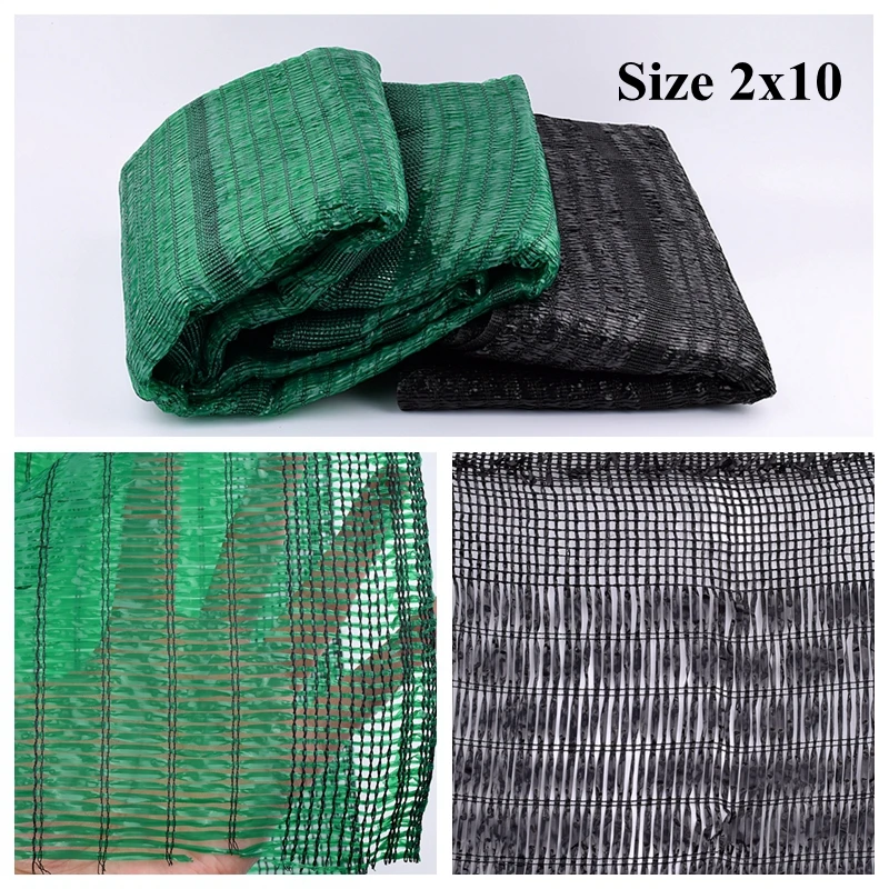 

SgooHan 2x10m Anti-UV HDPE Sun Shading Net Home Courtyard Safety Net Succulent Plant Cover Shelter Swimming Pool Sunshade Net