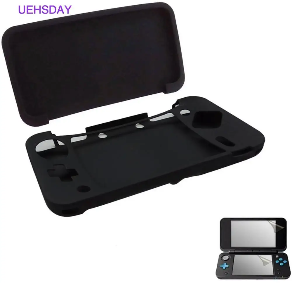 UEHSDAY-funda de silicona para Nintendo 2DS XL, carcasa protectora para Nintendo 2DS, ll-blue