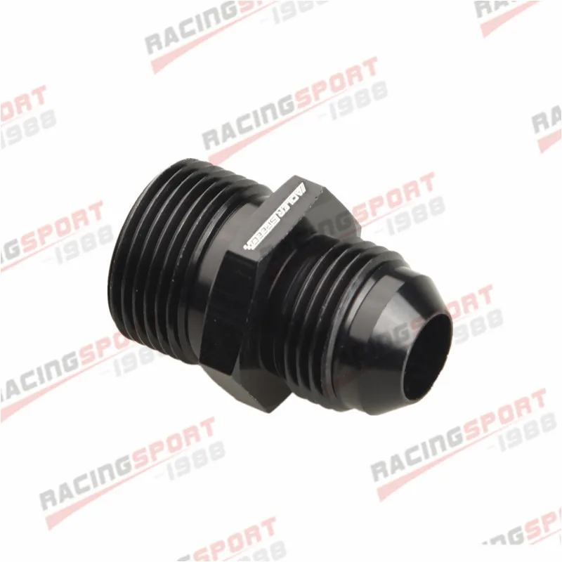 -8 AN 8AN -8AN AN8 Male Flare To M22x1.5 Metric Straight Fitting Black