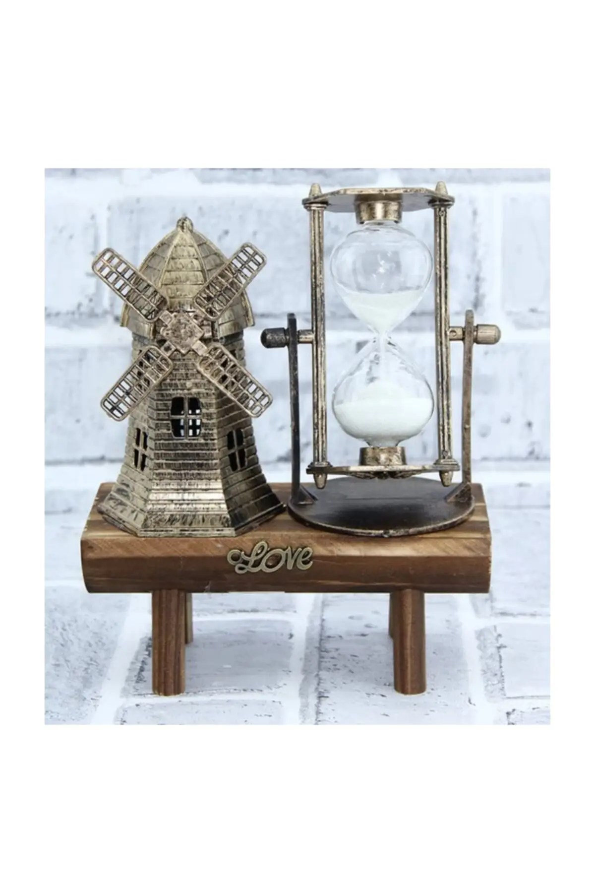 Decorative Windmill Hourglass Souvenirs Home Office Items Night Design Household Items