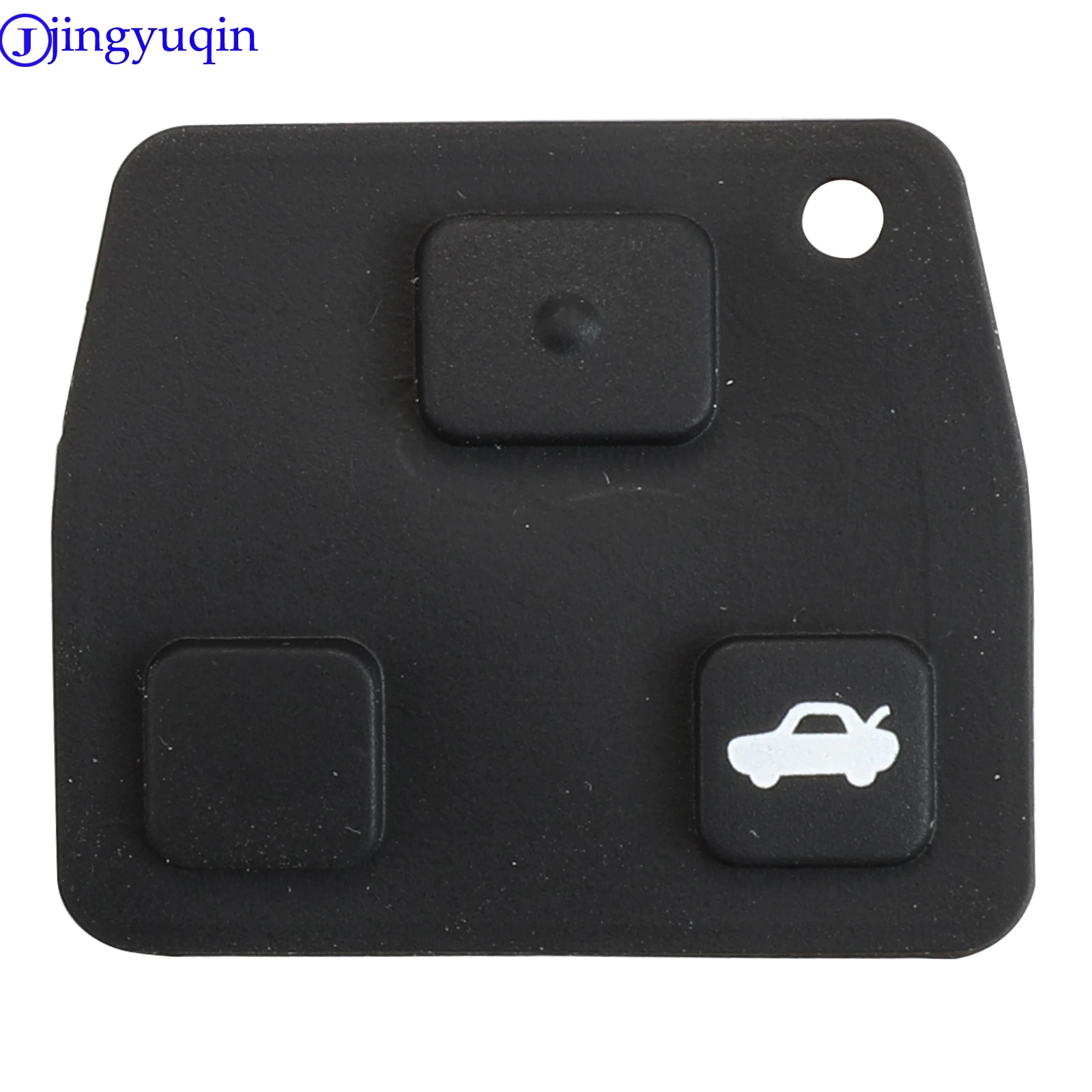 Jingyuqin 5p 2/3 boutons de télécommande de voiture porte-clés en caoutchouc couverture de style pour Toyota /Avensis /Corolla /Lexus /Rav4