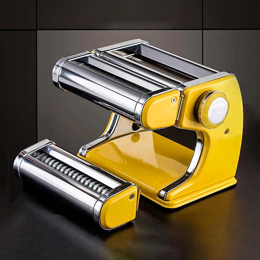 

Q-601 Noodle Machine Stainless Steel Manual Noodle Maker Hand Operated Spaghetti Pasta Cutter Pressing Machine 7-Gear Adjustable