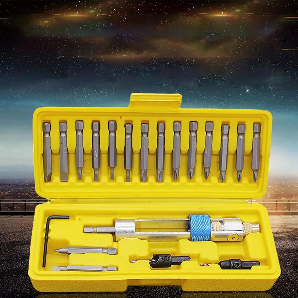 Imagem -06 - Hss Drill Bit Grupo Bits Chave de Fenda Flip Drive Countersink Bits Espera Dupla Meia Broca 20 Pcs