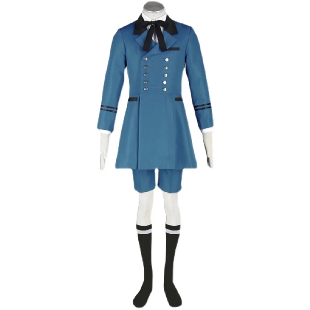 Anime Cos Ciel Phantomhive Cosplay Costume Uniform Custom Size