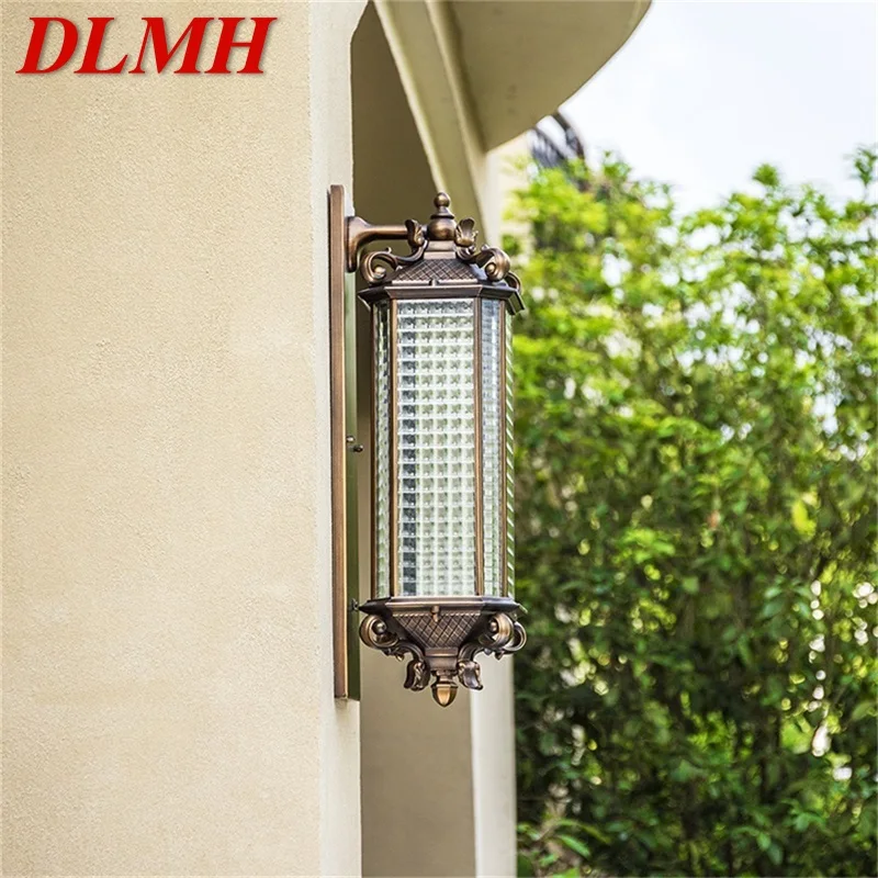 DLMH Outdoor Wall Lamp LED Classical Retro Luxury Light Sconces Waterproof IP65 Decorative for Home