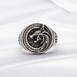Men's Hunter Wolf Claw Ring Vintage Viking Warrior Punk Ring Biker Rock Rings Statement Jewelry For Gift