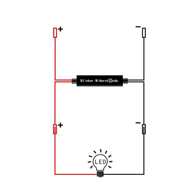 EBTOOLS 2 Pièces Résistance De Charge LED 12V Décodeur Pour Phares H4 - Anti Erreur Clignotant