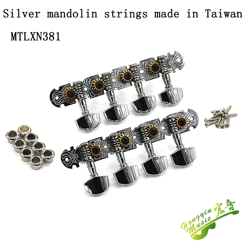 Taiwan made guitar winder string button 4 string 8 string mandolin silver square guitar accessories