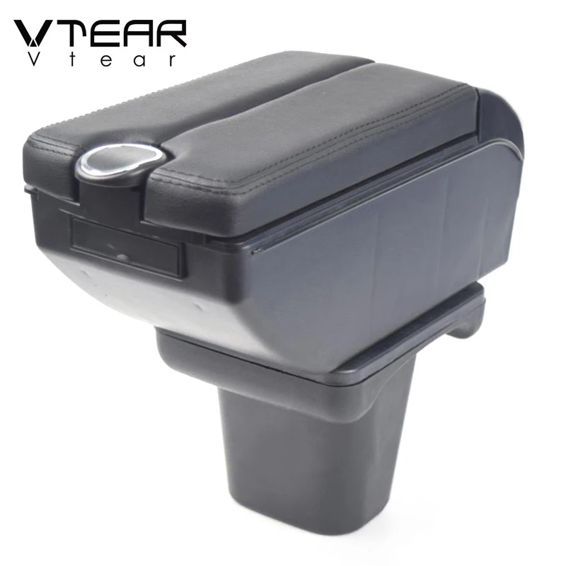 Vtear Auto Armrest USB Leather Organizer Storage Box ABS Center Console Interior Accessories Decoration For Chevrolet Cavalier