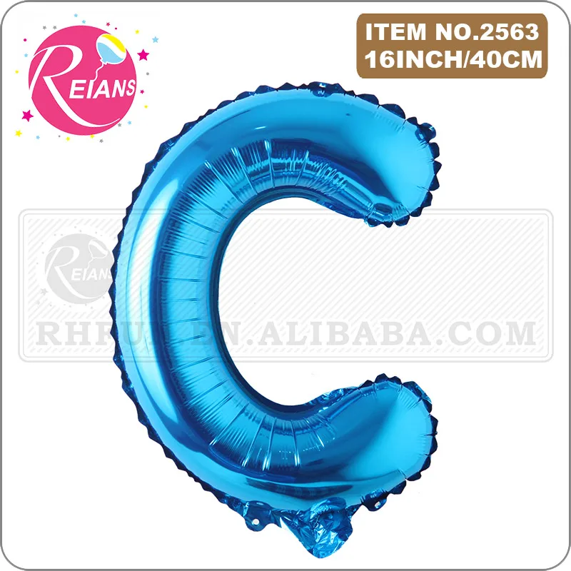 16 Inch Blue Alphabet Letters number Foil Balloon Happy Birthday Balloons Letter Birthday Party Decorations Kids Balloon banner