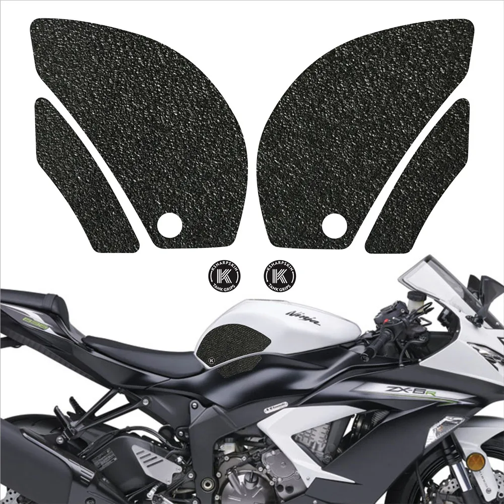 

Fuel tank pad traction side sticker KSHARPSKIN petrol knee decals tank grip for KAWASAKI 09-16 NINJA ZX-6R 13-18 ABS KRT EDITION