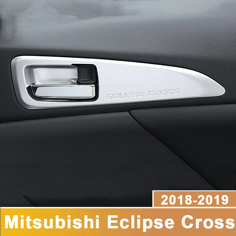 For Mitsubishi Eclipse Cross 2018 2019 Car Interior Door Handle Bowl Cover Trim Catch Frame Bezel Molding Garnish Surround