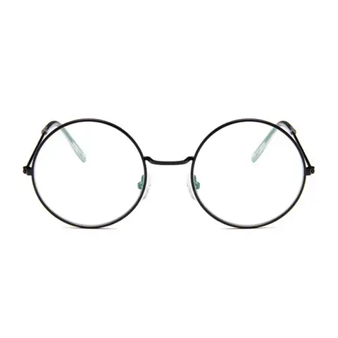 Runda glasögonbågar man anti-blått ljusglasögon kvinna falska glasögon guld optiska glasögonbågar transparent klar lins 10 best sales runda glasögon - №1