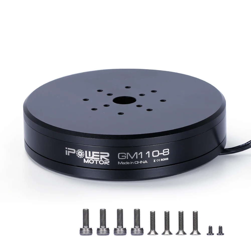 

iFlight iPower GM110-8 GM110-10 Brushless Gimbal Motor 22mm Hollow Shaft UAV pod motor / Turntable of Airborne lidar pod motor