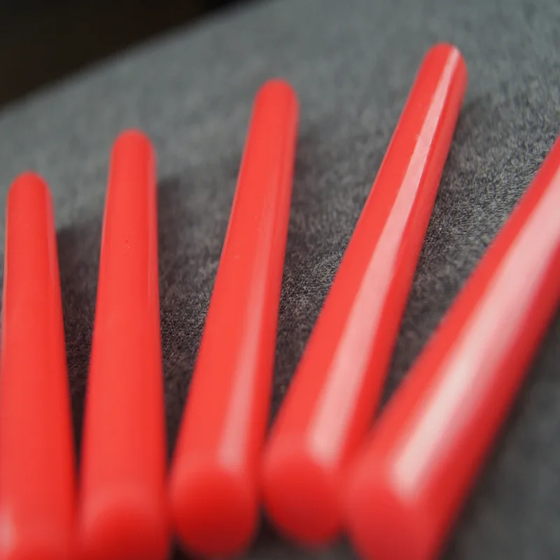 กาว Hot Melt Stick Bright สีแดง Lacquer Wax วันวาเลนไทน์ขวดไวน์ภาพวาดของขวัญกล่องซีล7*100มม.* 10PCS