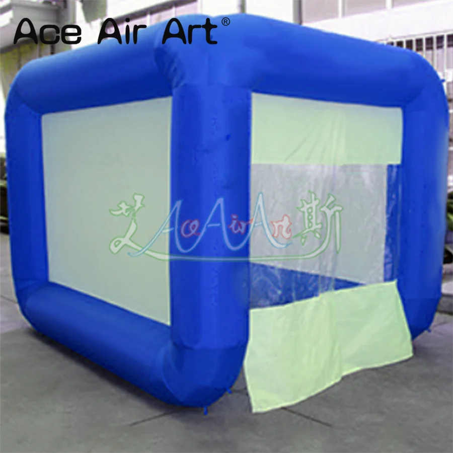 Portable Blue Inflatable Disinfection Tent Pop Up Sterilization Channel for Emergency Events