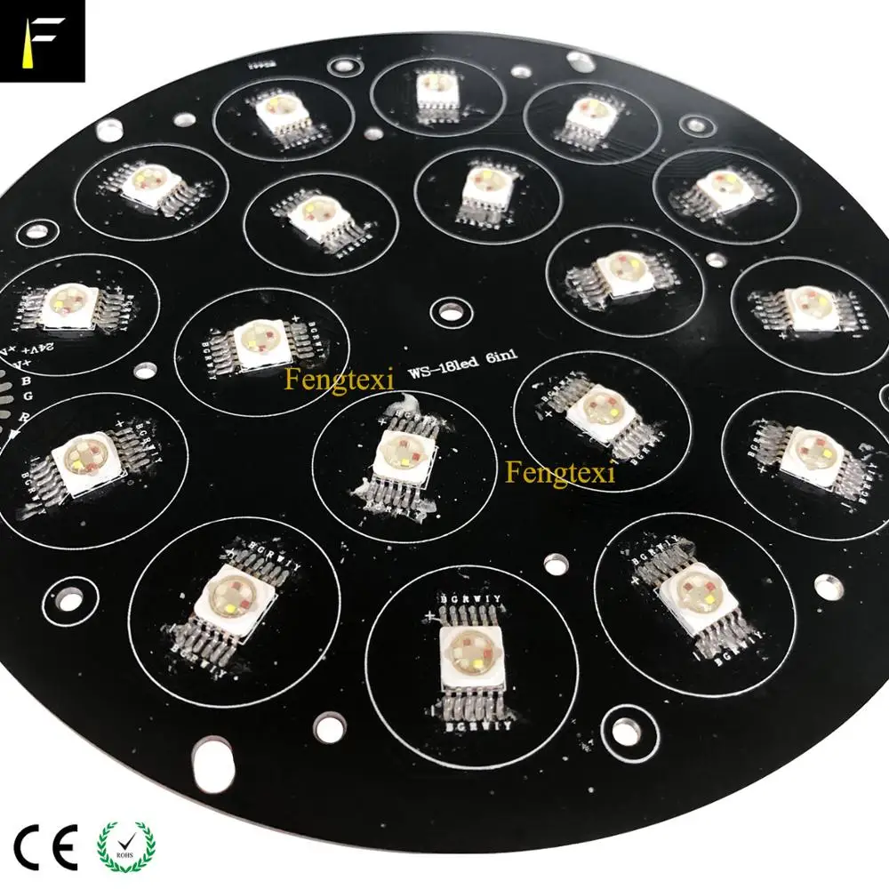 Stage Par Cans 18x10w 18x12w 18x15w 18x18w RGBWAUV LED Par Light Beads Black Disk Plate Board with Metal Cover 4in1 5in1 6in1