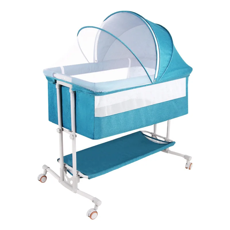 Baby Crib Can Be Spliced with Big Bed Baby Bed Cradle Baby Bed Portable Folding Multifunctional Baby Bed Baby Playpen Fence