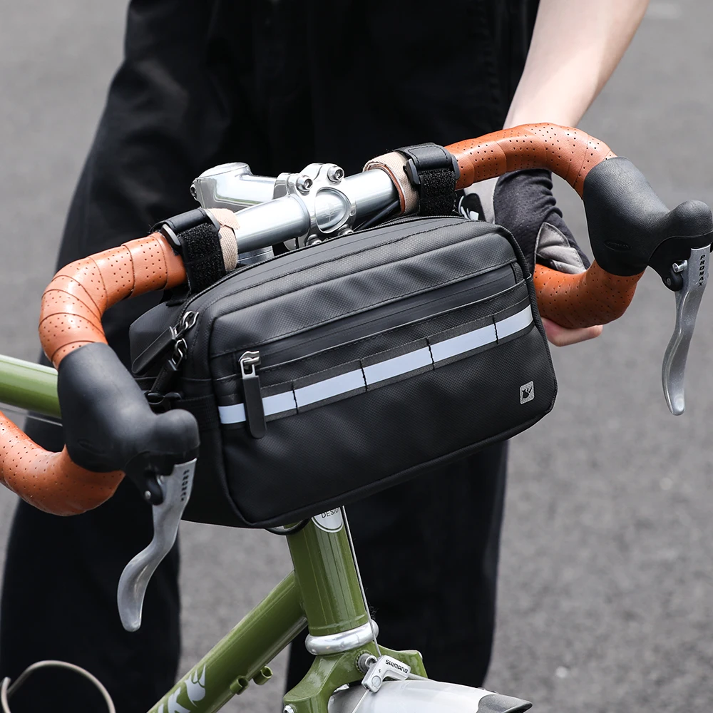 Rhinowalk Bicycle Bag 3LFront Tube Frame Handlebar Bag Waterproof MTB Road Bike Triangle Bag Cycling Pannier Bicycle Accessories