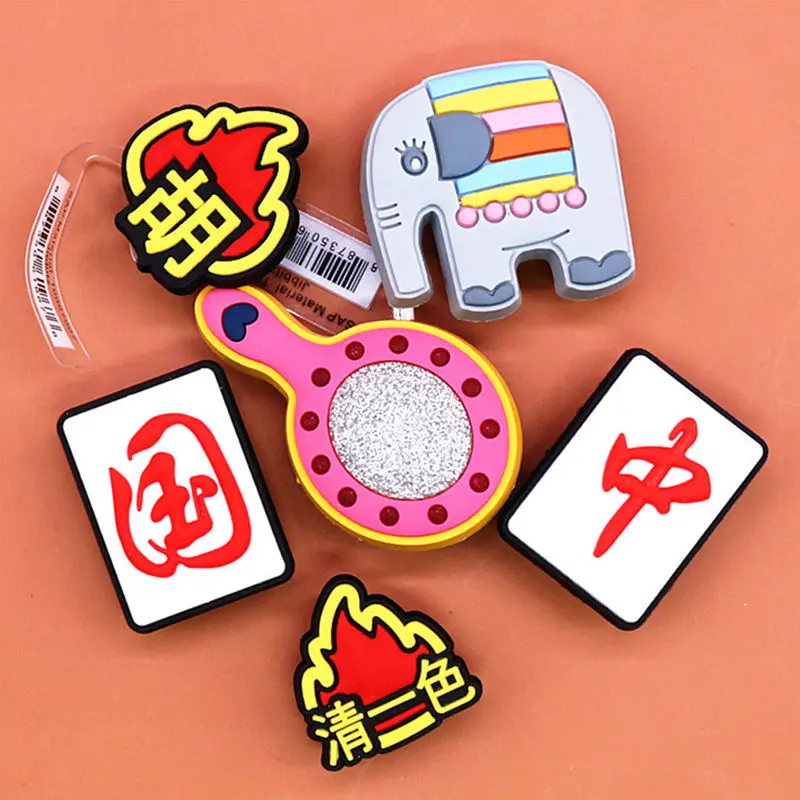 1pcs Cartoon Elephant Shoes Decoration 2021 Cute Magic Mirror Shoe Accessories Charms for Sandals Bracelets Kids Gifts