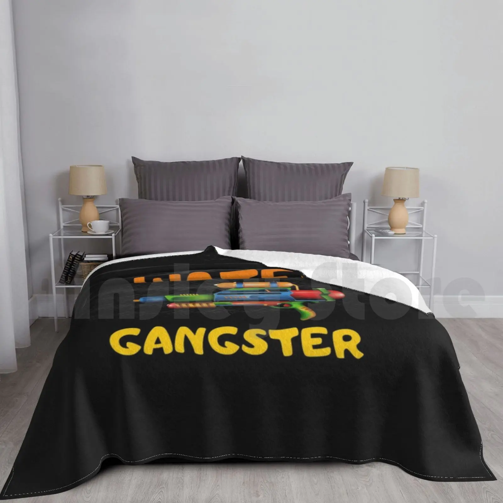 

Water Gangster-Best Funny Swimmer Gift | Swimming Pool Blanket For Sofa Bed Travel Swimmer Swim Swimming Water