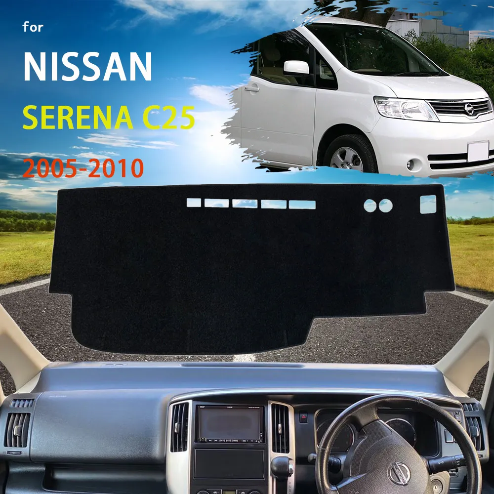 

Anti-slip Car Dashboard Cover Mat Carpet for Nissan Serena Suzuki Landy 2005~2010 Dash Board Cover Protect Sunshield Accessories