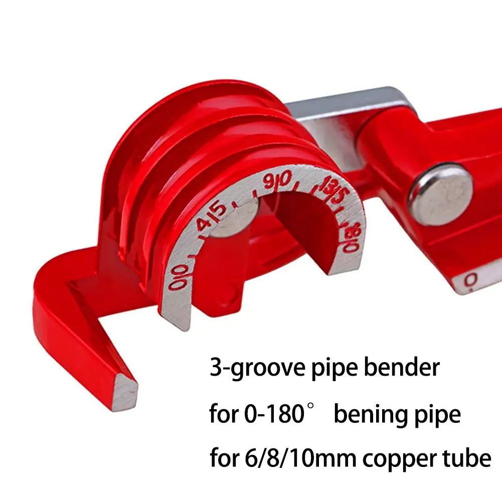 3 In 1 90/180 Grad Klimaanlage Rohr Biegen R Rohr Schläuche Bender Hand Rohr Biegen Werkzeug 6MM/8MM/10MM