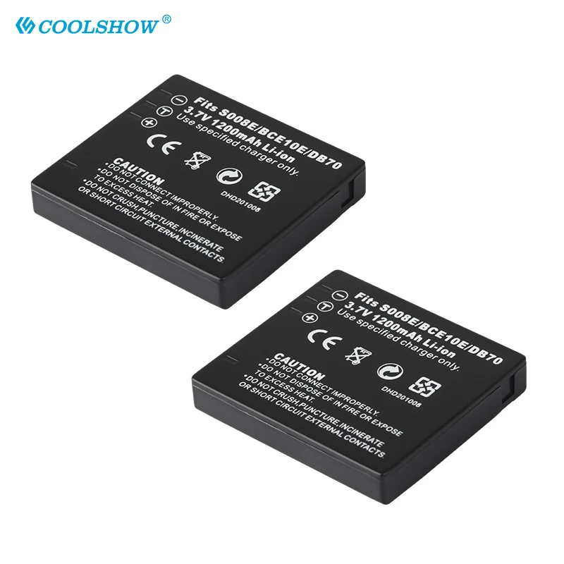 CGA-S008E 1200mAh Battery for Panasonic DMC-FS3 FS5 FS20 FX30 FX33 FX35 FX36 FX37 CGA S008E DMW-BCE10 DMW BCE10 DB70 Battery
