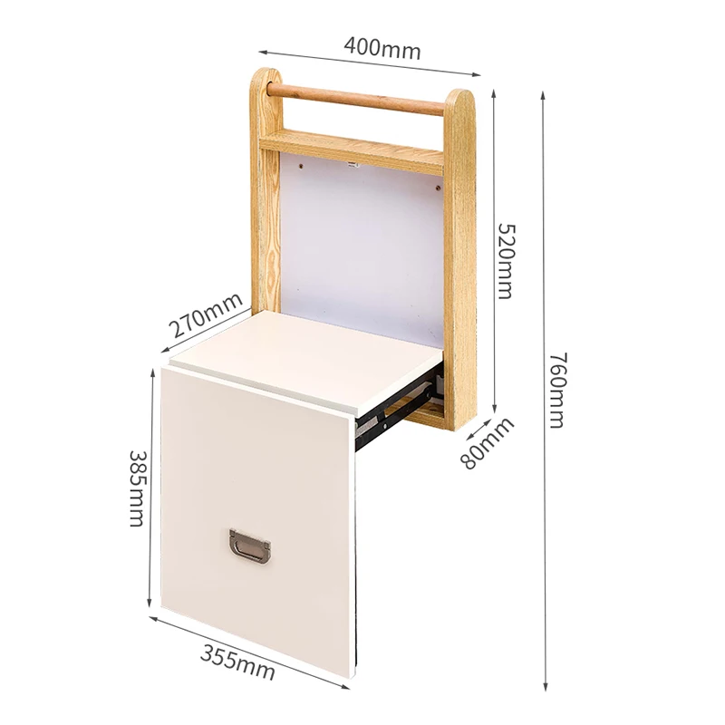 Nordic z litego drewna łazienka i krzesło prysznicowe Ultra cienka ściana zamontowany składany stołek meble metopa zmiana butów składane krzesło