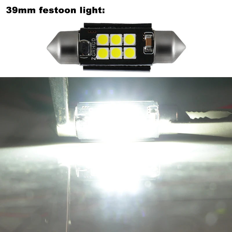 Ampolleta Led Festoon Light 31mm 36mm 39mm 42mm C3W C5W C10W Canbus Car Truck 12v 24v Auto Interior Doom Lamp License Plate Bulb