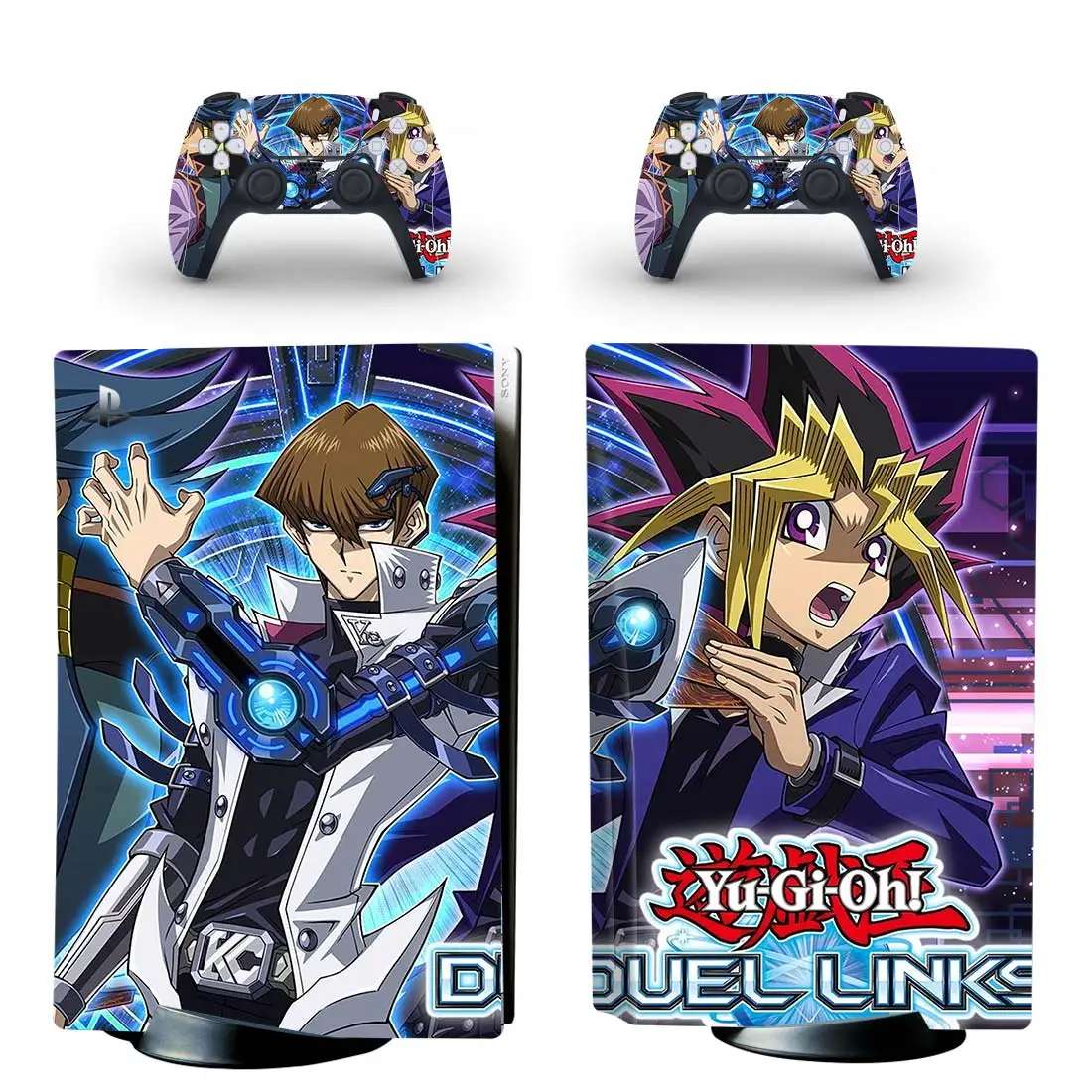Yu-Gi-Oh PS5 Disc Skin Sticker for Playstation 5 Console & 2 Controllers Decal Vinyl Protective Disk Skins