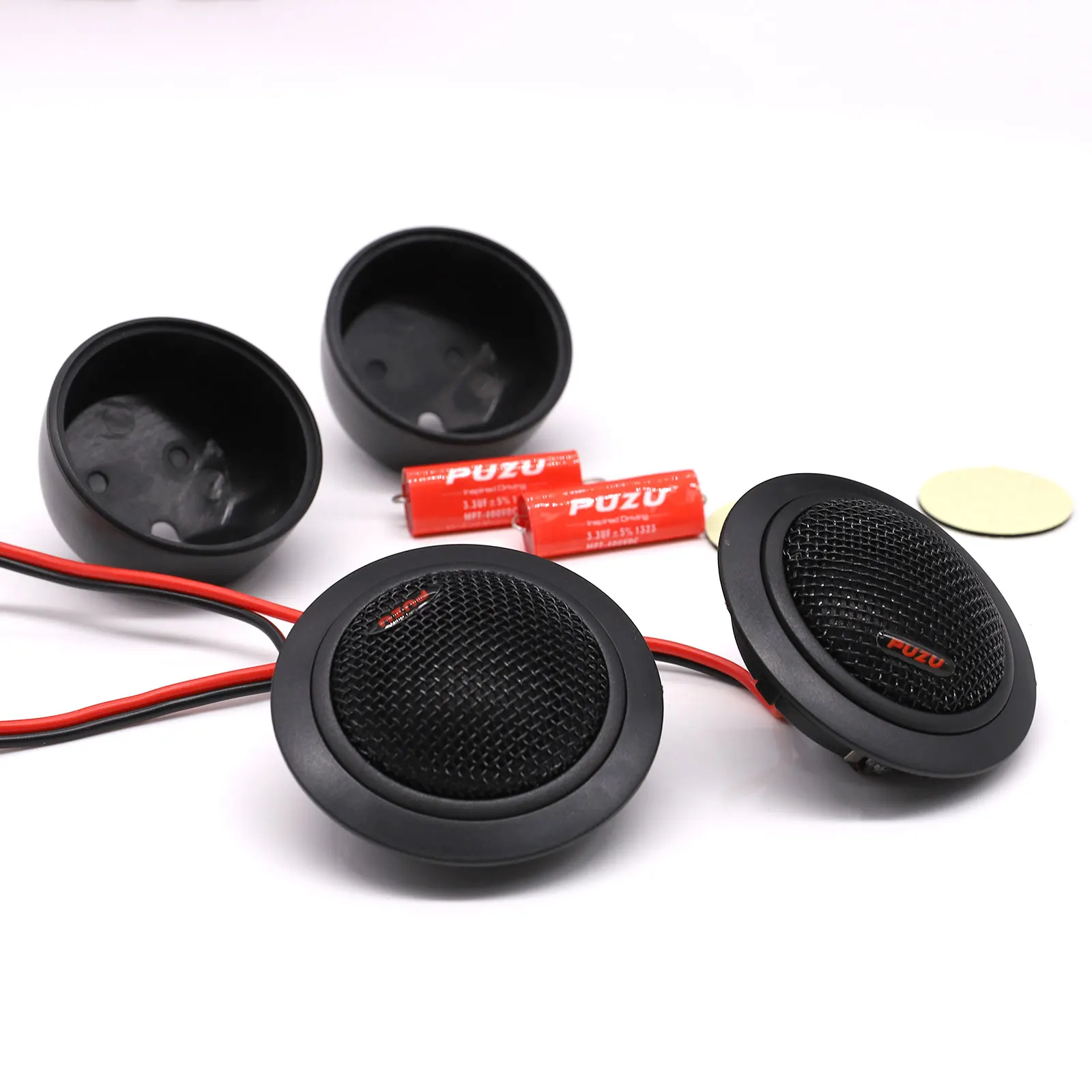 PUZU PZ-G20 25mm ASV silk dome car audio tweeter speakers 120W output power high sensitivity treble sound upgrade system