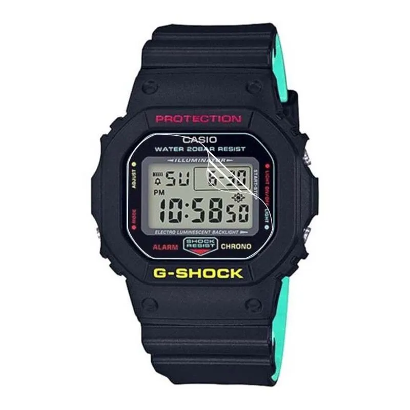 3 sztuk dla Casio g-shock DW-5600 5610 5035 GW-5035 B5600 M5610 GMW-B5000 wyczyść miękka TPU hydrożelowa folia na ekran Protector (nie szkło)