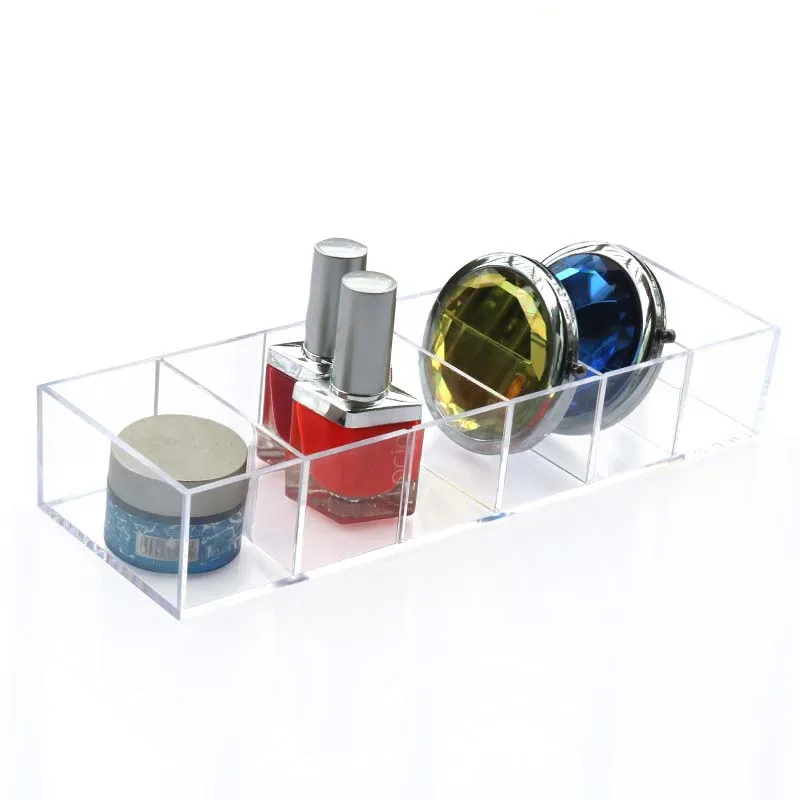 Removable Air Cushion box Acrylic 6 Grid Makeup Organizer Powder Storage Box Lipstick Tools Eye Shadow Case Jewelry Cosmetic Box