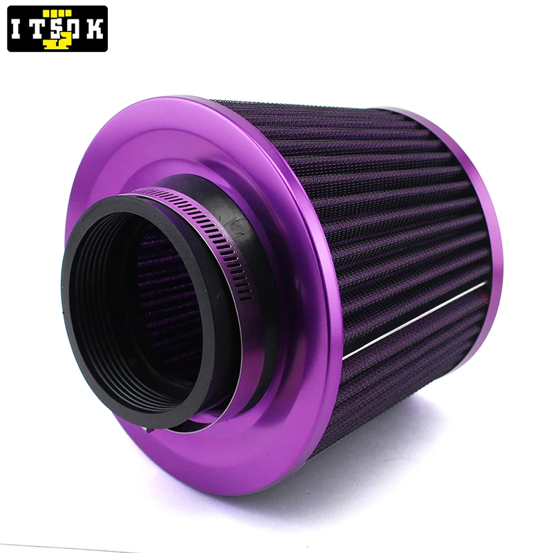 filtre à air bmc - cornet 50mm - hauteur 120mm (conique décalé à droite) (fbpf50-120r