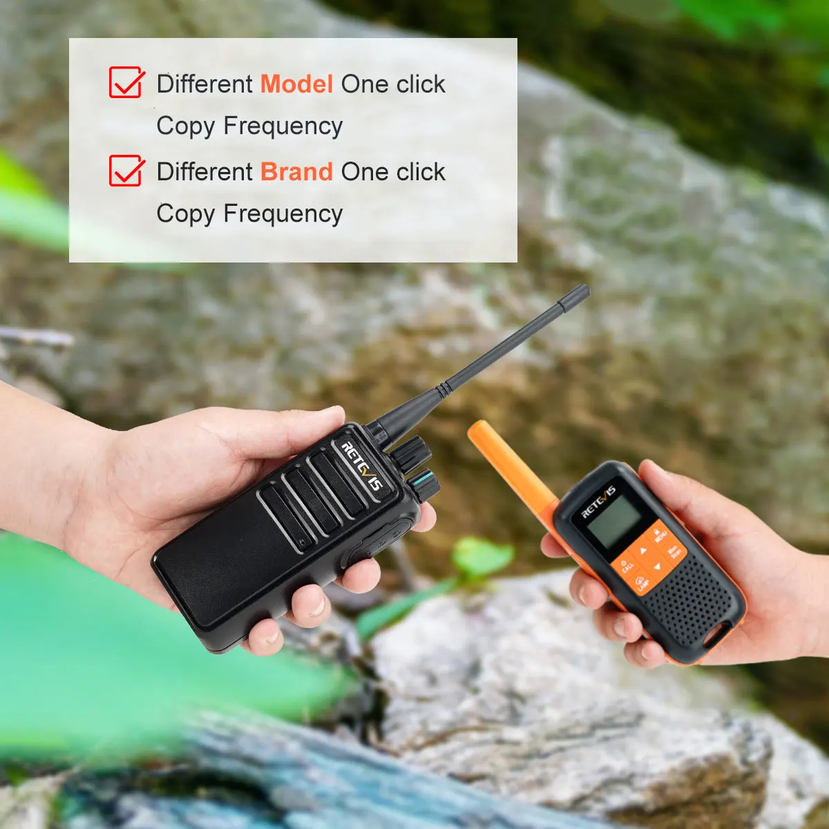 좋은 워키 토키 2 조각 워키 토키 PMR 446 RB629 장거리 법적 휴대용 양방향 라디오 ht 호텔 공장 사냥