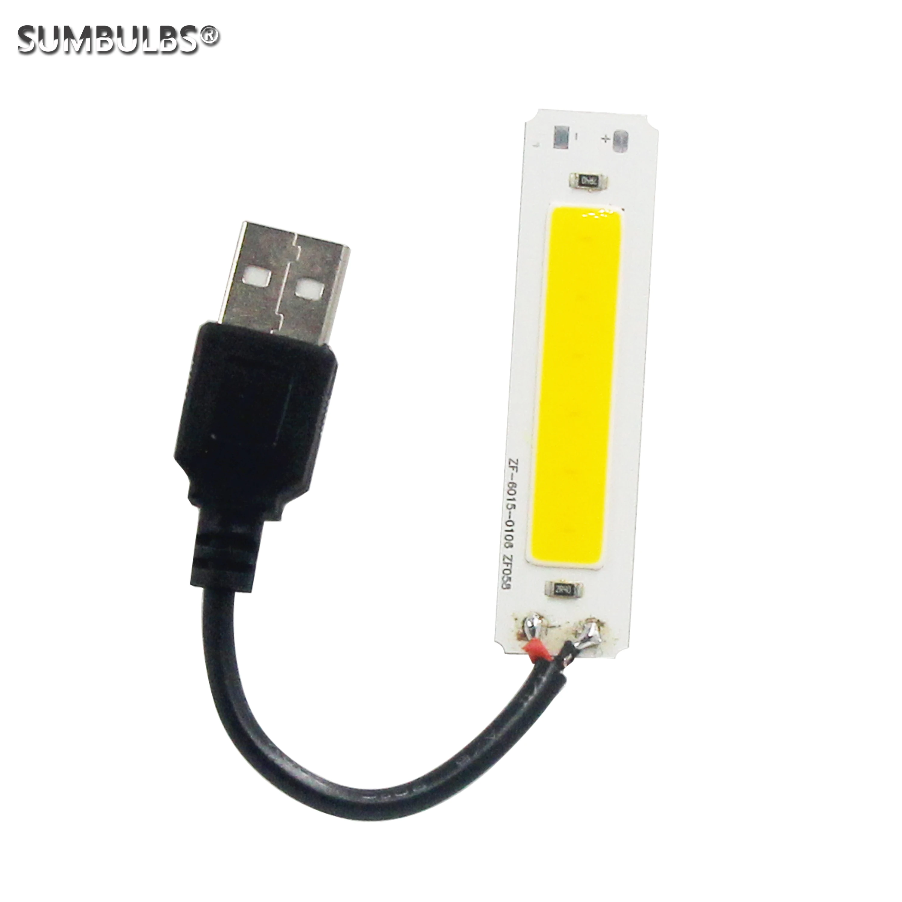 DC 5V USB LED Light Source 2W COB Strip Bar Bulb 60*15mm Warm Cold White 3000K 6500K for DIY Work Lamp