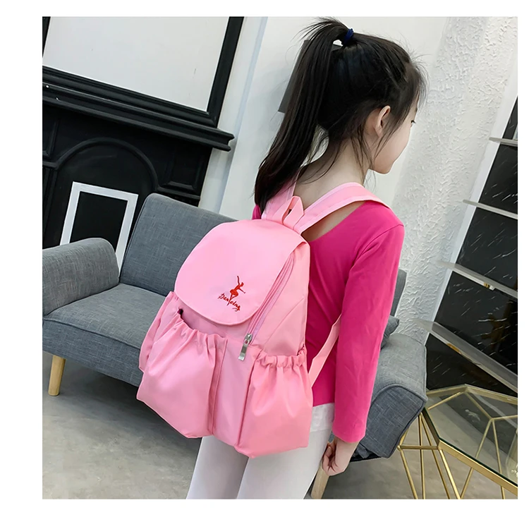 Ballet Dance Bag for Student Children Girls Cute Gymnastic Dancing Props Kids Latin Jazz Dance Costumes Backpack Girl School Bag