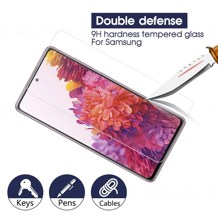 1-3pcs Tempered Glass For Samsung Galaxy S20 FE Glass Sumsun S20 Fan Edition S 20fe s20ef 2020 Screen Protector Protective Film