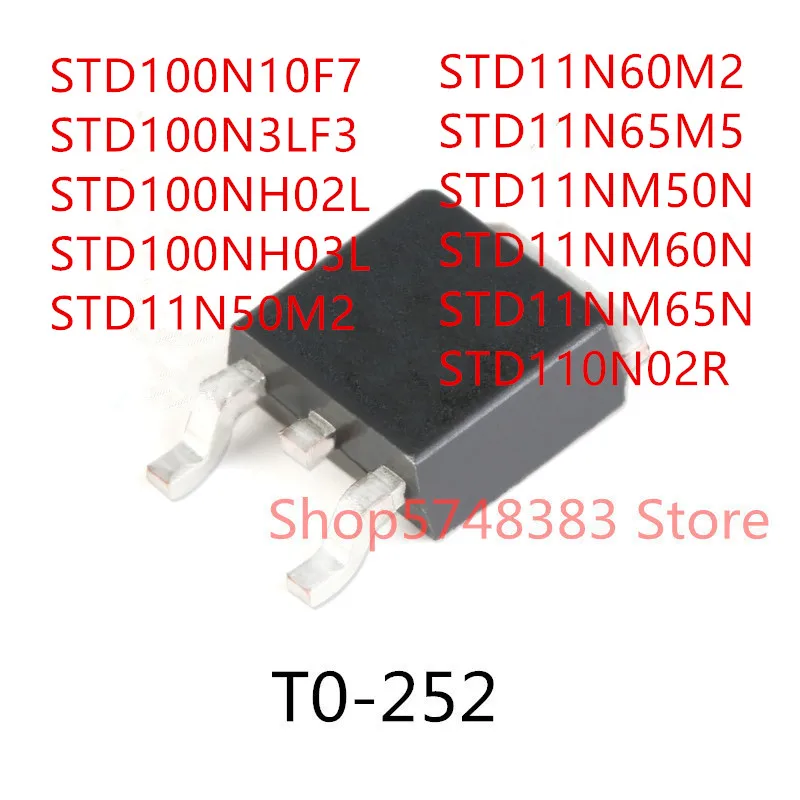 STD100N10F7 STD100N3LF3 STD100NH02L STD100NH03L STD11N50M2 STD11N60M2 STD11N65M5 STD11NM50N STD11NM60N STD11NM65N STD110N02R