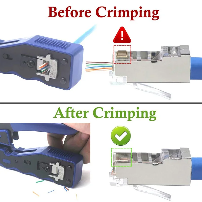 Rj45 Tool Network Crimper Cable Stripping Plier Stripper for Rj45 Cat6 Cat5E Cat5 Rj11 Rj12 Connector