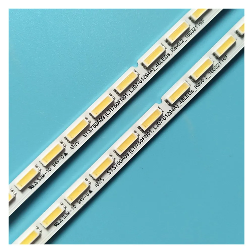 4pcs x LED Backlight Strip for 75inch TV BN96-01294A STS750A09 LTI750FN01 LJ07-01294A_48LEDs 410mm