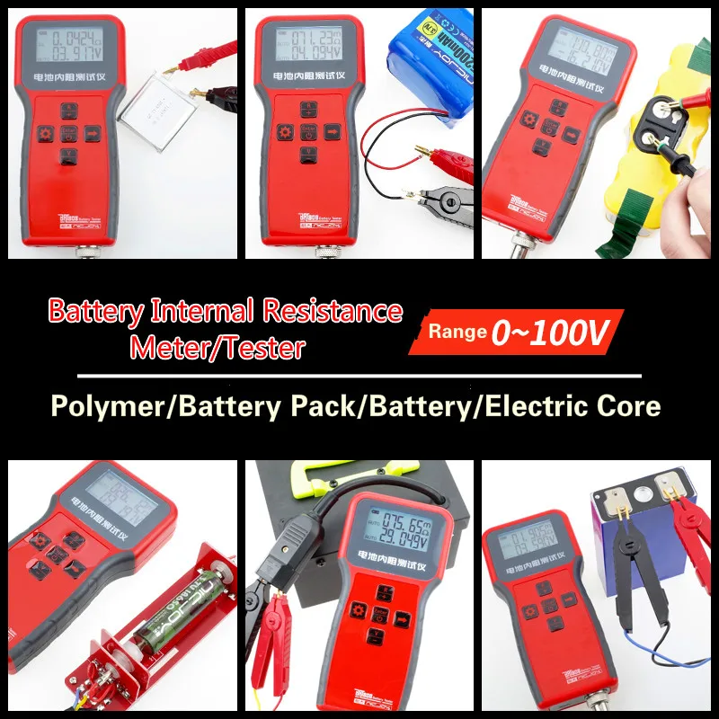 Probador de resistencia interna de batería, combinación de prueba de batería de litio de alta precisión YR1030 YR1035 Upgrade18650, bricolaje, 1