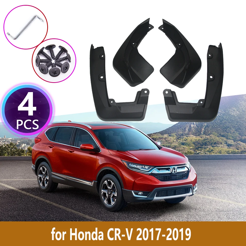 

4PCS Rear New Mudguards For Honda CR-V CRV CR V 2017 2018 2019 Cladding Splash Mud Flaps Guards Mudflap Protect Car Accessories