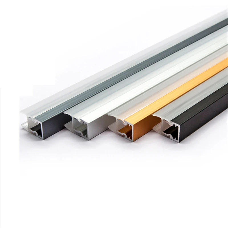 30x1M LED Aluminium Profile ,5V/12V/24V 8MM Wide Strip 8MM Thick Glass Shelf Edge Clamp  Glass Illumilation Light  Diffuser