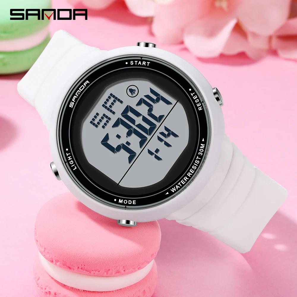 Fashion Sanda 2021 New Top Brand Sports Women Watches Casual Waterproof Led Digital Watch Female Wristwatches Clock