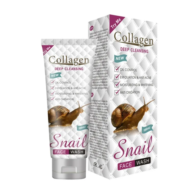 

Snail Cleansing Milk Facial Deep Repair Washing Oil Control Moisturizing Essence Repair Facial Cleanser