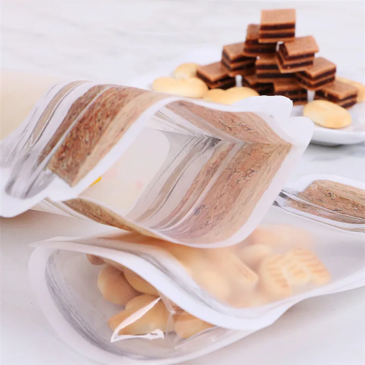 Imitation Wood Mason Jar Bottle Ziplock Packaging Bag Resealable Kitchen Fridge Travel Snack Chocolate Stand Up Gifts Pouches